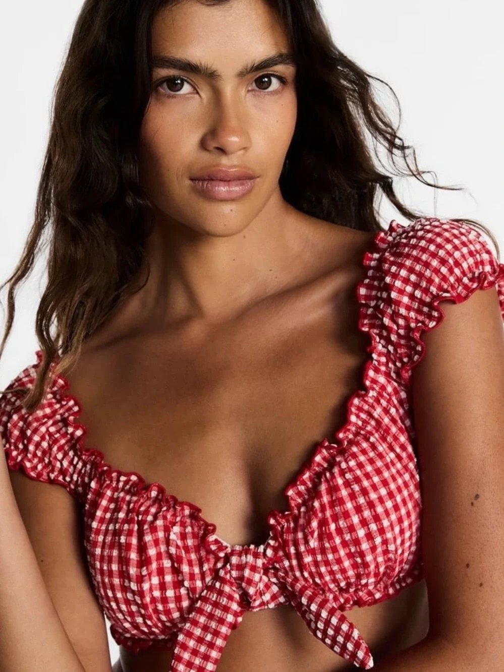 Lee x Kacey Musgraves Gingham Bikini Top
